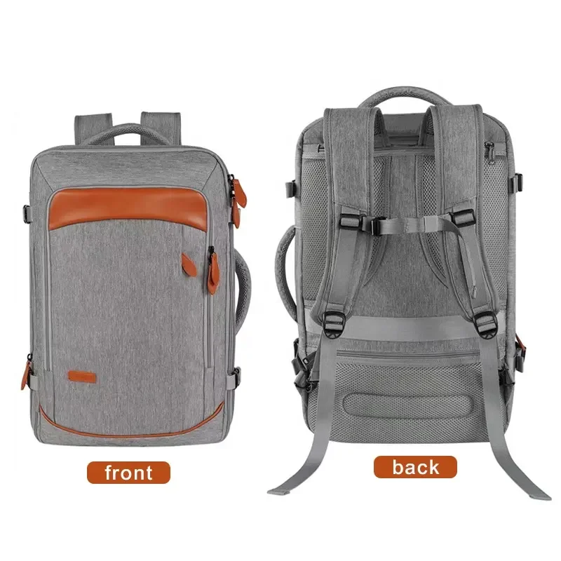 Oversized 50 Litre Airline Approved Travel Backpack Overnight Luggage Business Suitcase with 3 Packing Cubes Weekend Duffel Bag