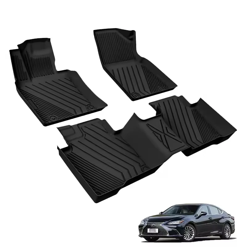 Factory Supply OEM 3D TPE Car Mats Custom Fit for Lexus ES 200 260 300 2018-2022 Hev 3D Design Car Mat Carpet
