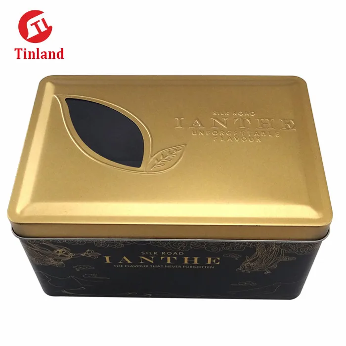
Chinese Plastic Rectangular Tin Tea Pot Boxes For Sale 