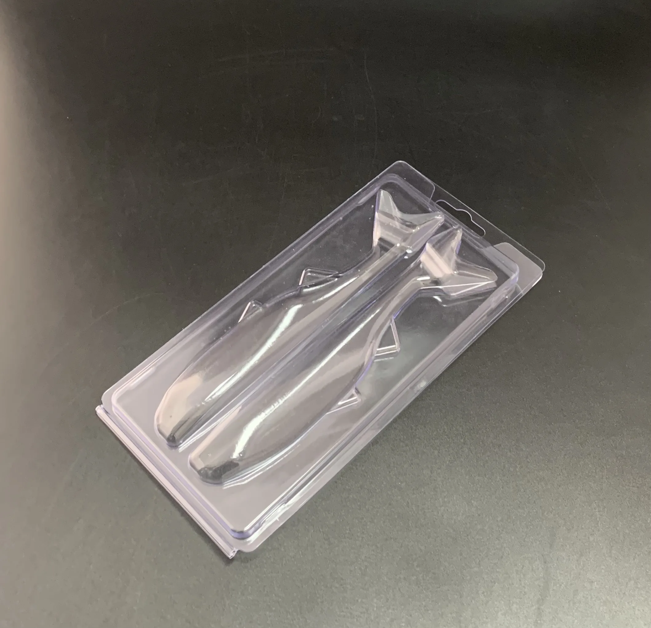 wholesale hinging clamshell blister transparent fishing lures bait Plastic blister packaging with different designs