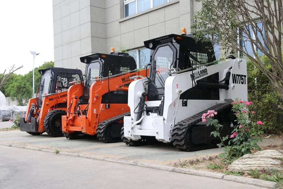 W7100T резиновый гусеничный погрузчик с бортовым