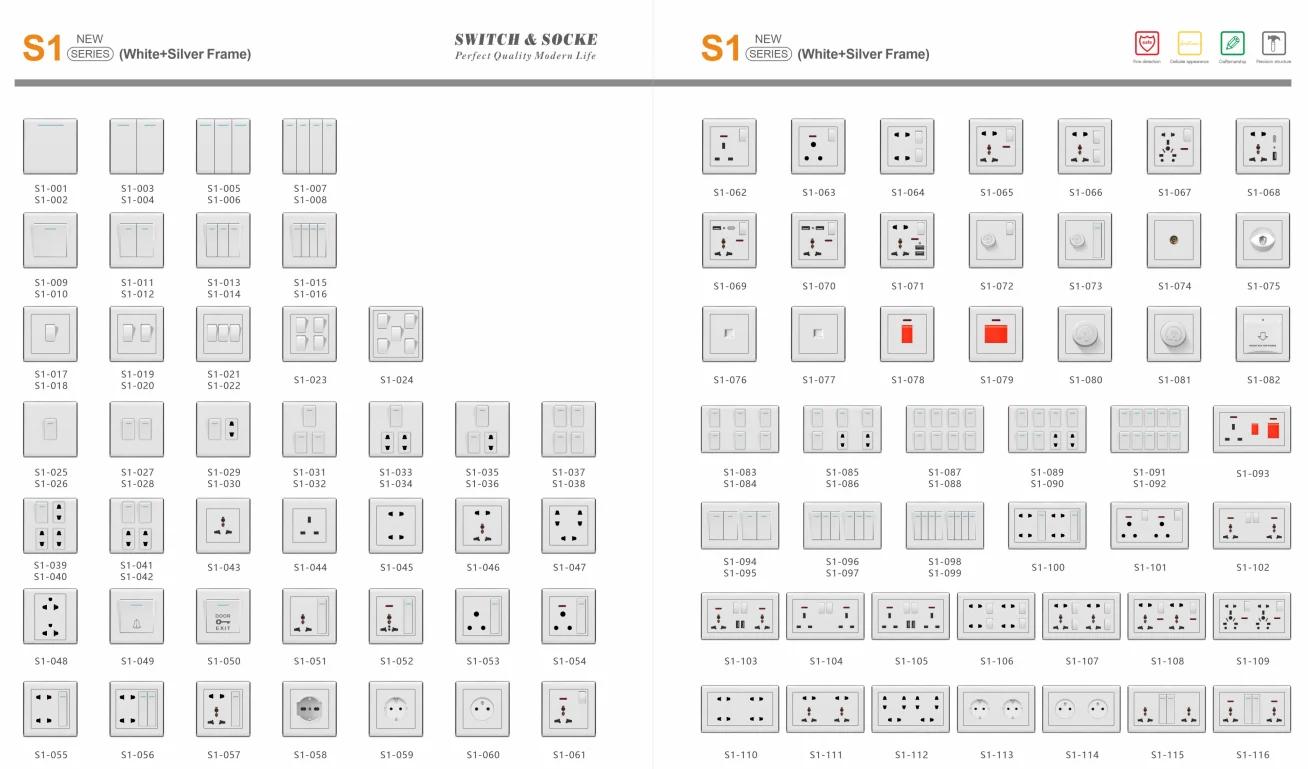 UK Standard Ivory White/Gold Maximum Voltage 220-250V 3 Pin European Safety Plug Socket
