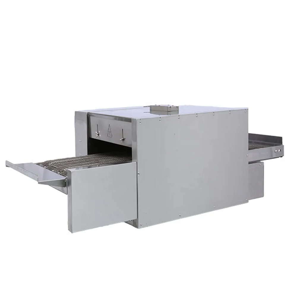 BERDASENA mutilfuctions automatic  maker biscuit machine bakery equipments gas burner conveyor belt pizza oven
