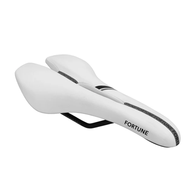 High quality Road Bike Carbon Fiber Leather Saddle seat Black/White Bicycle saddle