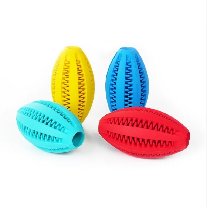 Dog toys pet accessories Training food leakage ball molar bite ball natural rubber pet toy pet puzzle treat ball