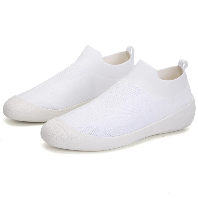 Factory Supply Wholesales Breathable Knit Running Agedness Old Age Walking Shoes