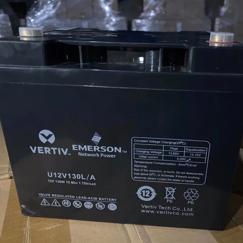 Verti Battery U12V130LA Computer Room UPS U12V130LA L Series (Long Life) Valve-Regulated Lead-Acid Battery (12V40AH)