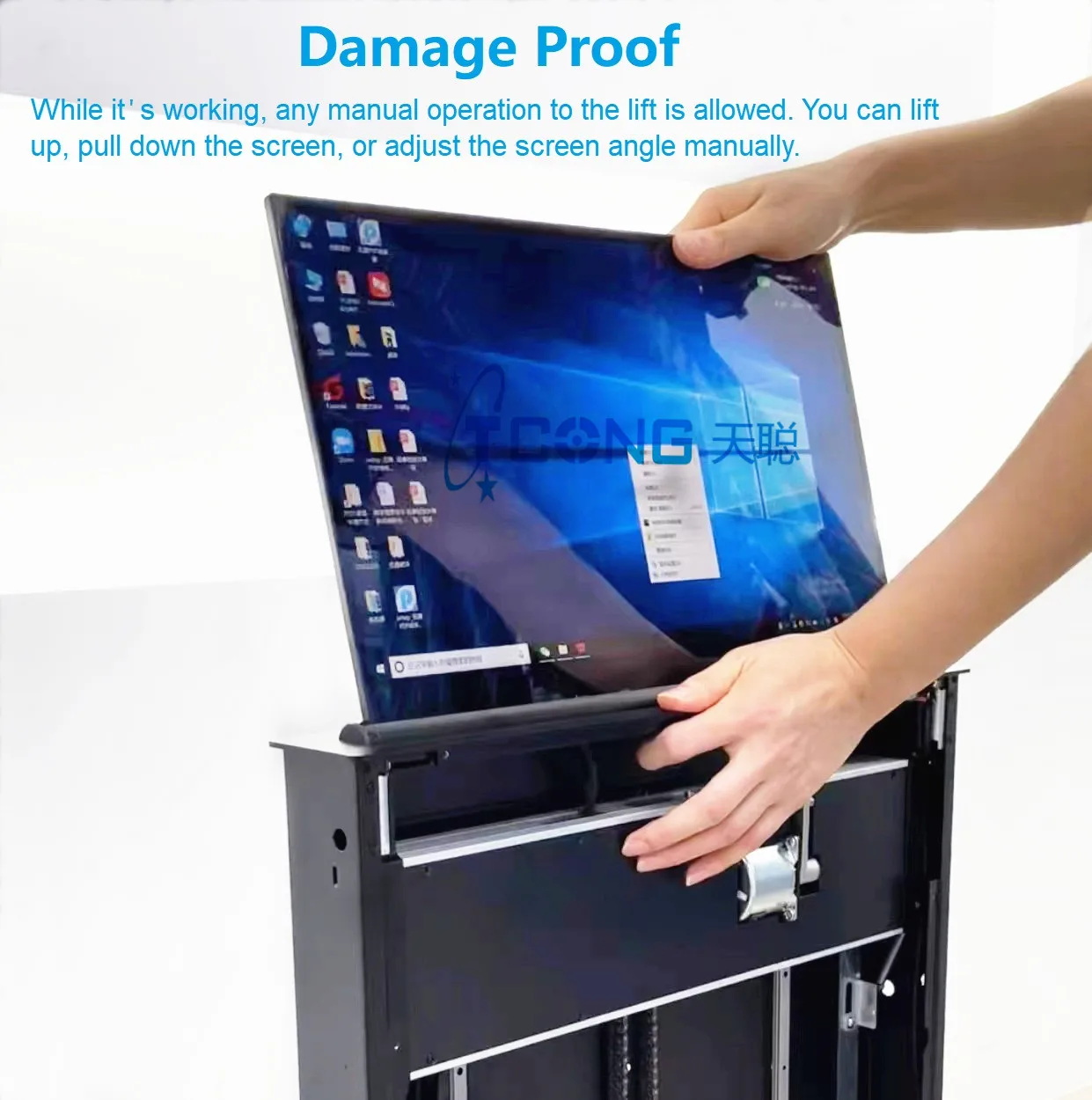 Lifted up Down TV lift LCD Lift Electric Desktop Motorized Vertical Monitor for Conference Table System