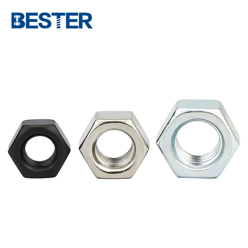 Stainless steel grade8 zinc black nut roasting machine small nut packaging machine pitch lock hex  nut
