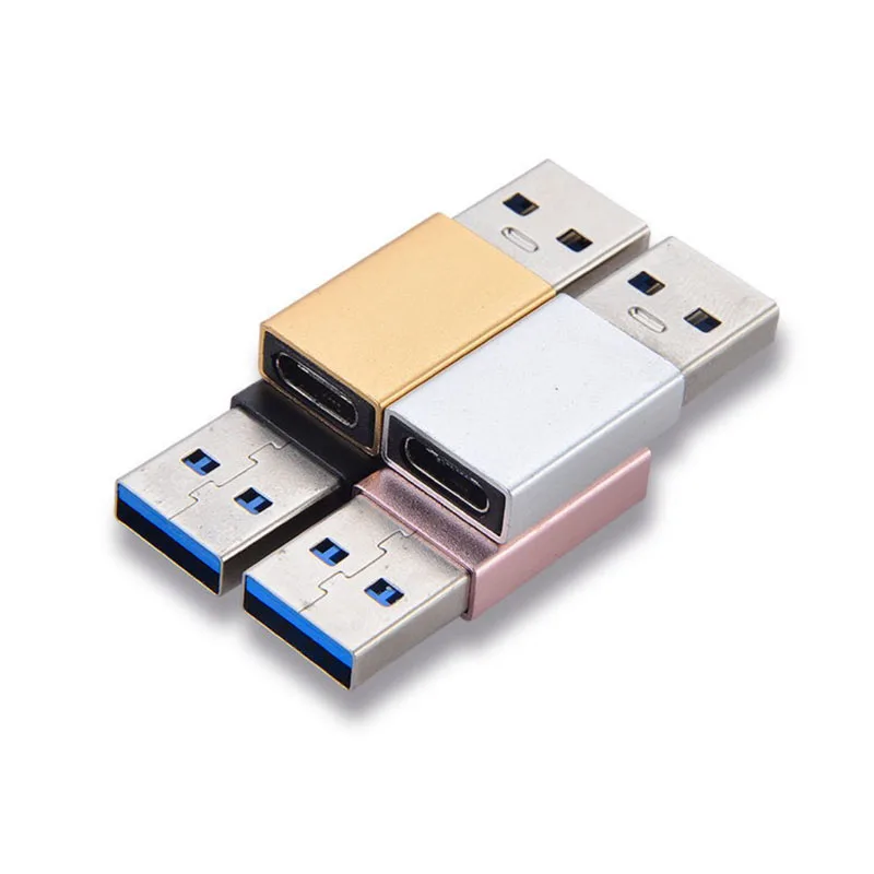 Aluminum Alloy USB 3.1 type c female to USB 3.0 A male OTG converter adapter