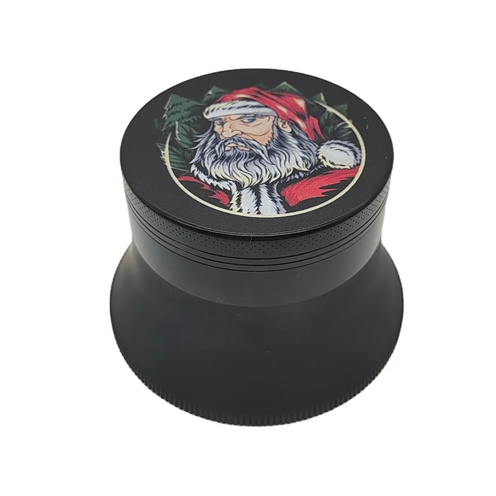 62mm  4 layer Plastic Zinc Herb Grinder Custom Logo Tobacco  Grinder
