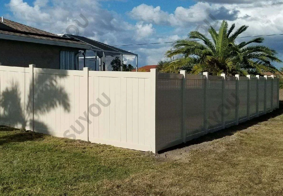 Hot Sale cheap vinyl fence Top Quality 6ft.H x8ft.W Vinyl PVC Privacy Fence