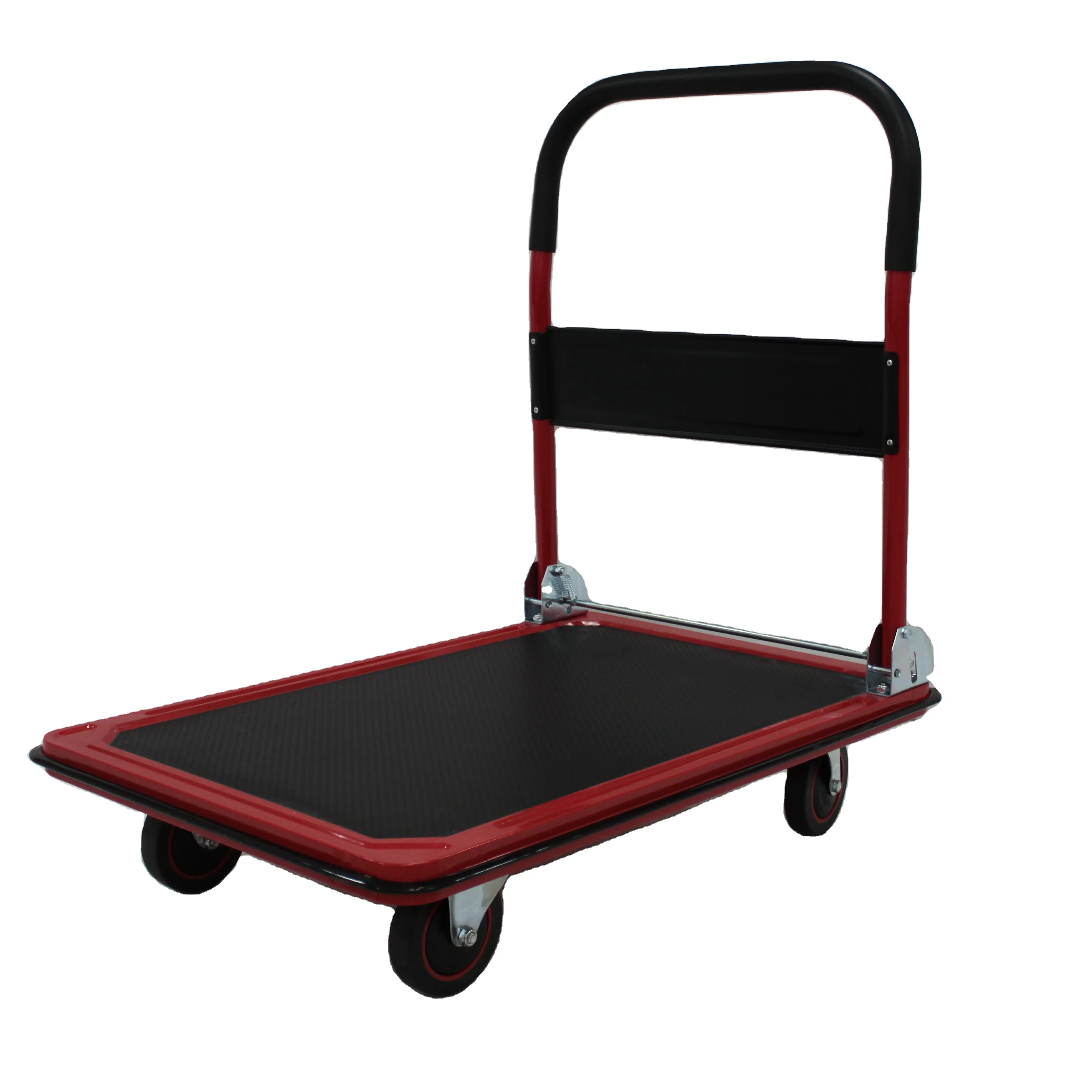 360 Degree Rotating Trolley Factory Wholesale Four Wheel Heavy Duty Transport Industrial Platform Truck