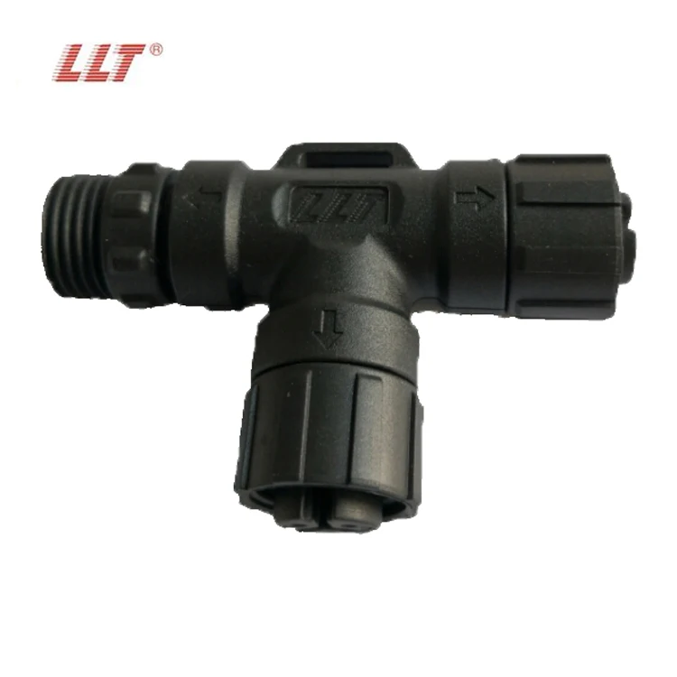 LLT factory M16 2 pin 3 pin 4 Pin male female assembly T type waterproof plug waterproof connector