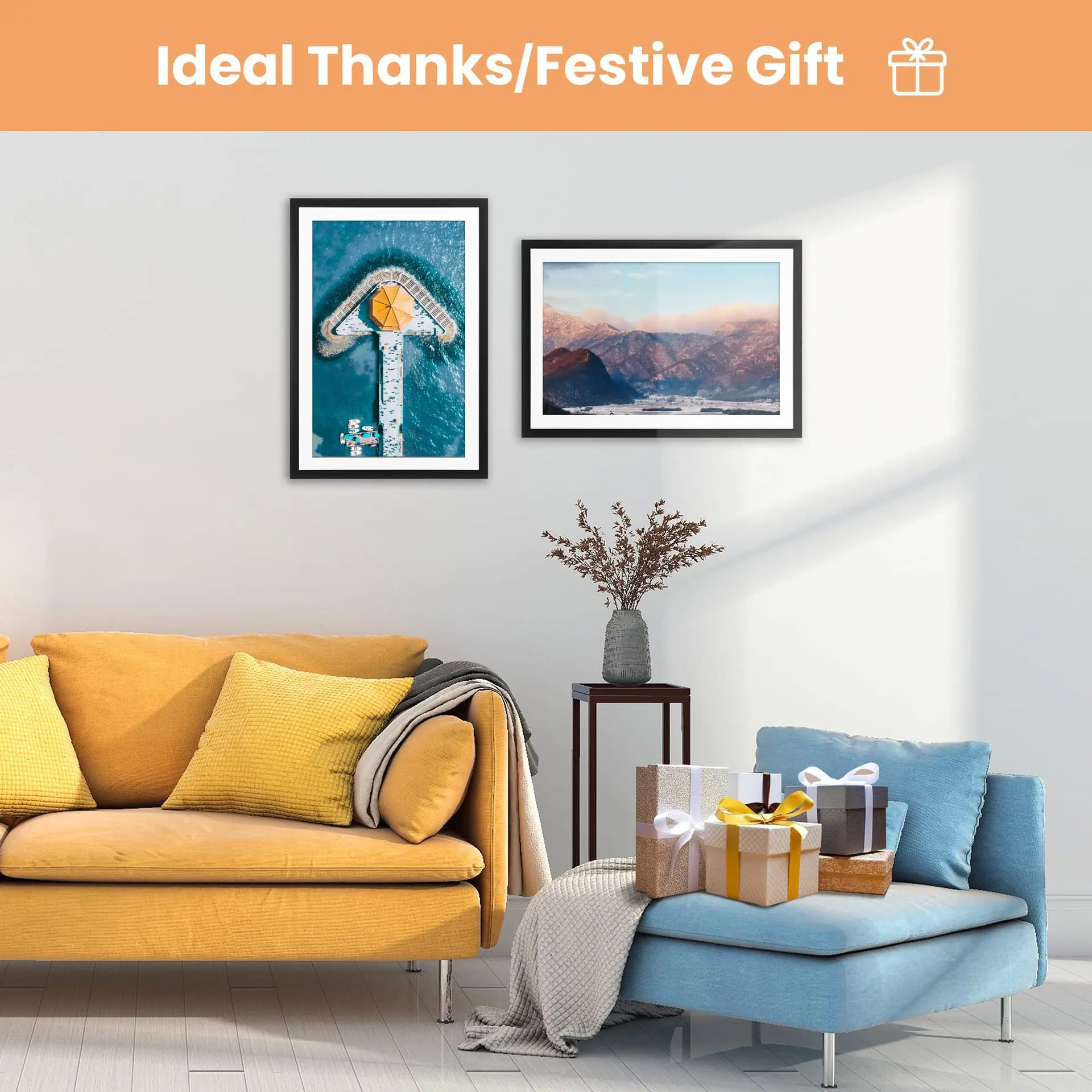 New Arrival Wholesale Multicolored Rectangle Wood Frame Photo Customized Wooden Picture Frames For Home Decor