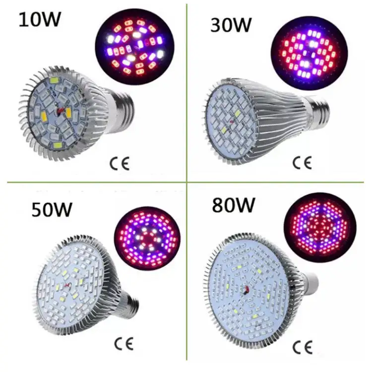 
15W E26 E27 Ceramic CRI 95 Growth Grow Light Led Bulb for Indoor Garden Greenhouse and Hydroponic Plants Full Spectrum 