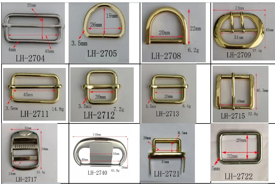 Wholesale Accessories Fashion Fittings Handbag Making Hardware Logo Leather Metal Bag Parts Metal Accessories For Leather Bag