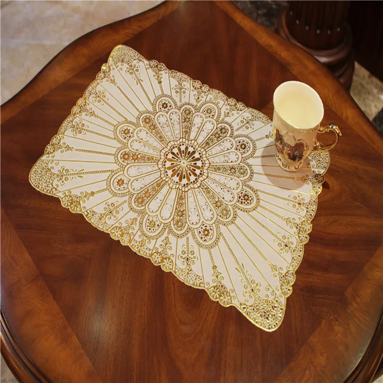 vinyl oval lace doiles