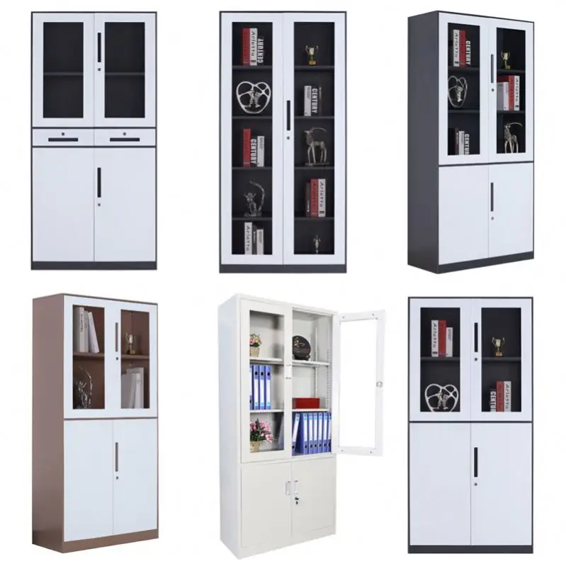 
Modern Organizer Locker Storage Filing Cabinet Metal Office Vertical 3 Door Steel Wardrobe Amoires For Home 