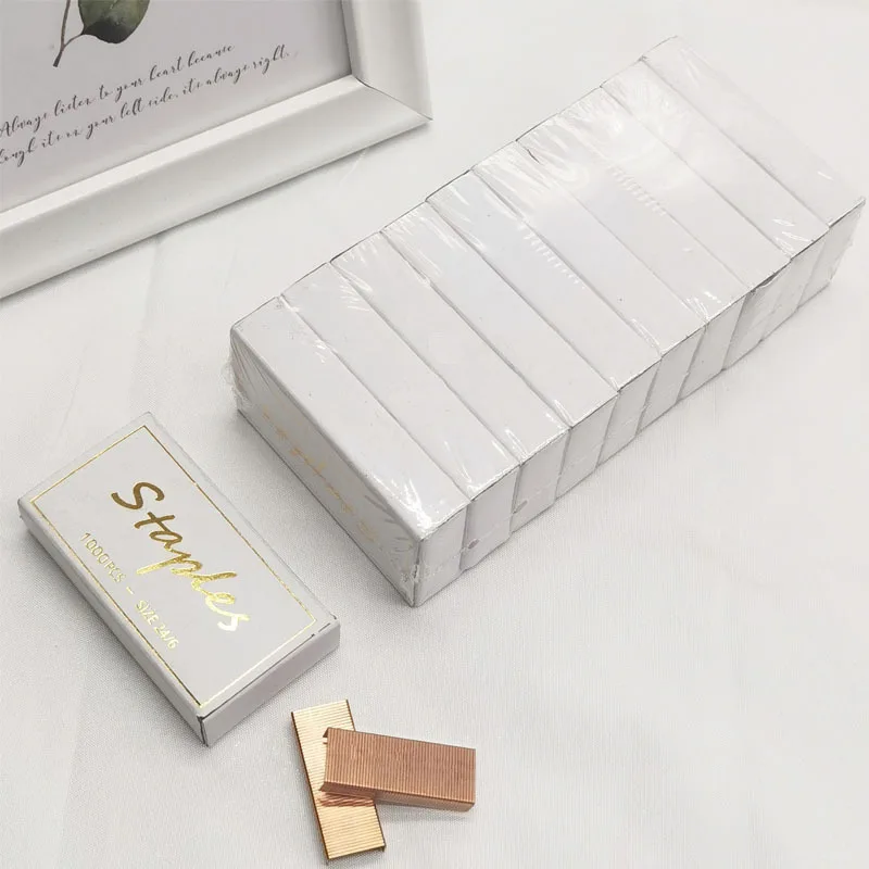 Transparent Stapler Rose Gold Stapler Office Student