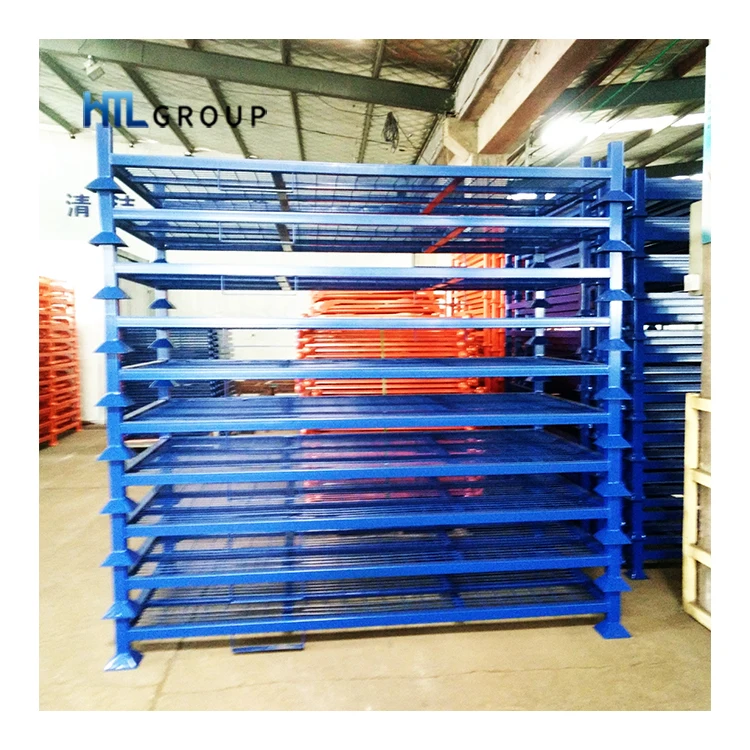 Customized powder coated forklift transports stable PCR tyre storage pallets for tires