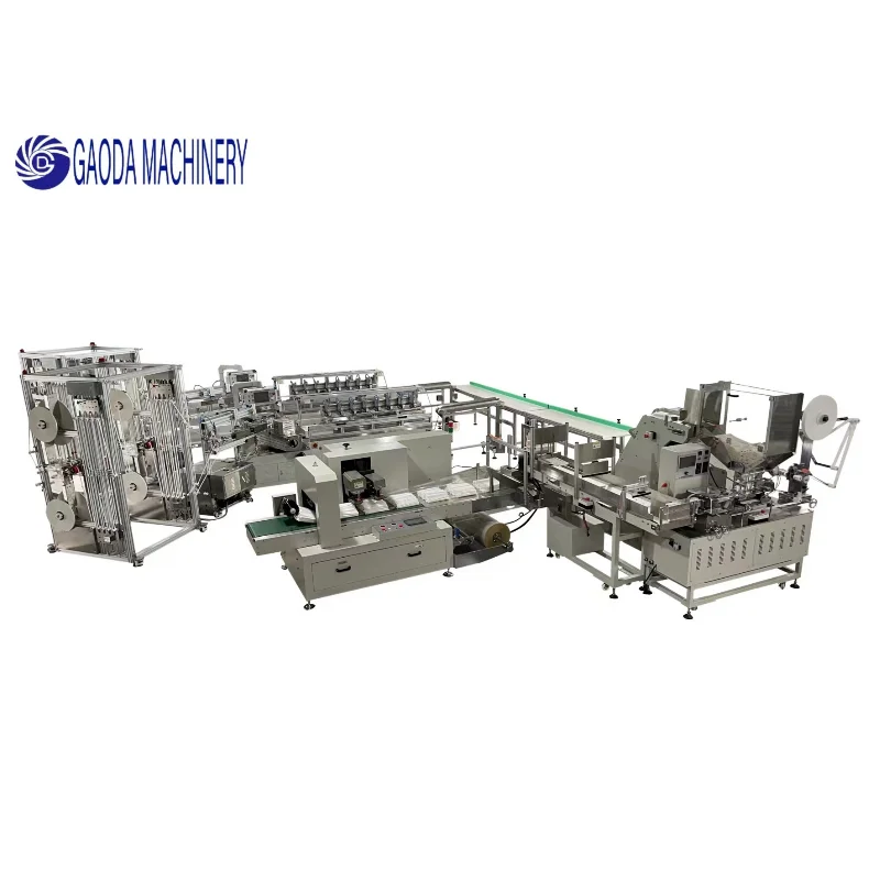 Gaoda no glue paper straw making machine production line(2sets 8knives straw making machine)+ packaging machine on line