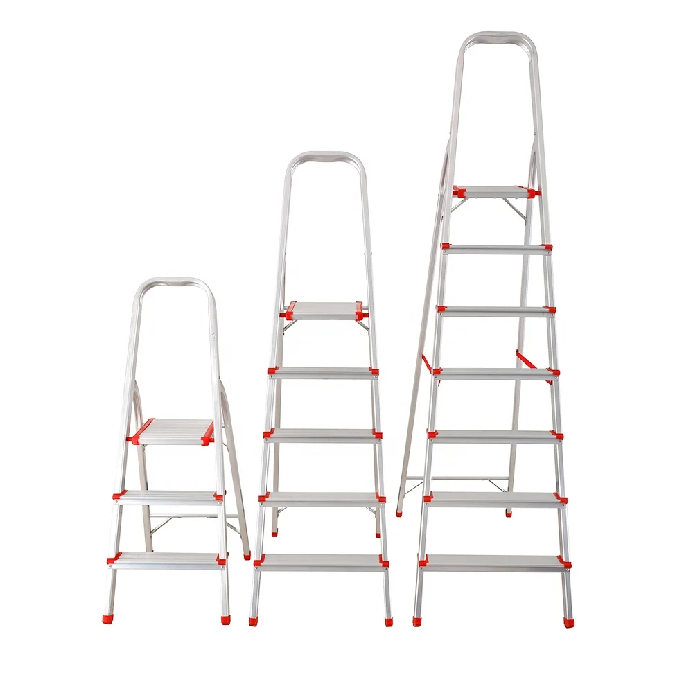 2/3/4/5/6/7/8/9 Step Folding Aluminum Alloy Indoor Step Domestic Ladders