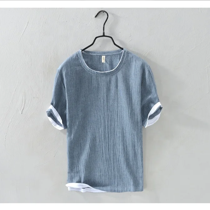 China hemp clothing manufacturers wholesale o - neck WASHED 100% pure hemp/linen t-shirts,Customizable logo