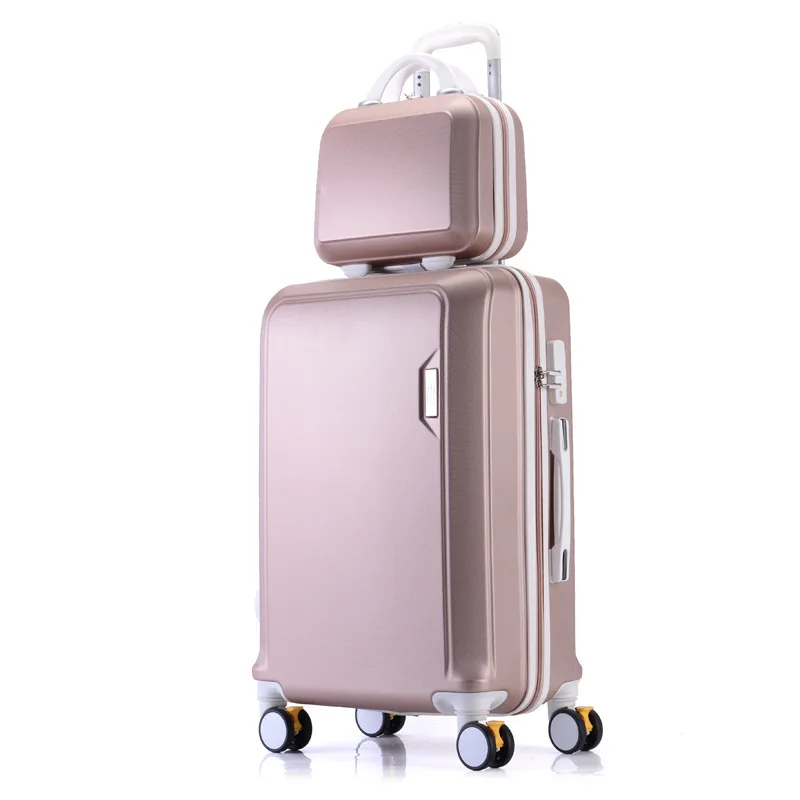YX16993 Custom Logo Sweet Case Bags PC Suitcas ABS Zipper Valiz Big Travel Luggage Mala de Bordo Suitcase with Large Capacity