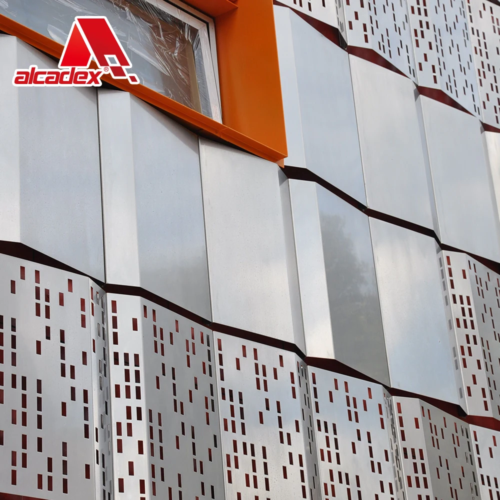 Customized 3D Pattern High Quality Aluminum Facade Panel Wall Cladding Exterior Building Decorative Solid Aluminium Panels