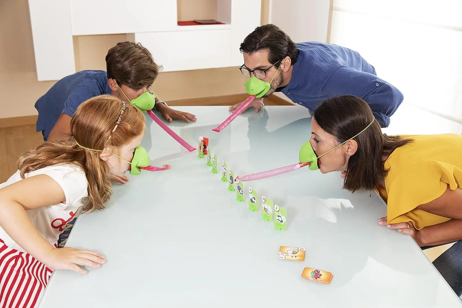 Frog Tongue Game with Blowing air Family Board Tabletop Memory Interaction Educational Game Memory Toys and Game For Fun