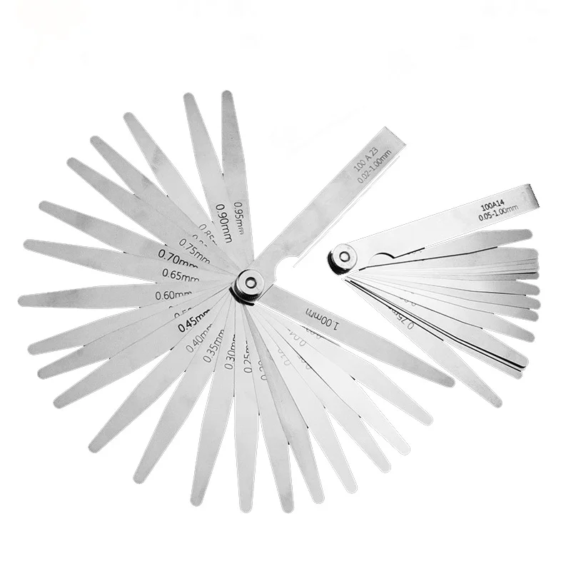 Multiple specifications Feeler Gauge Metric Size 0.01-1mm Thickness Gauge Set Valves Foliage of Valves For Measurement Probe Gap