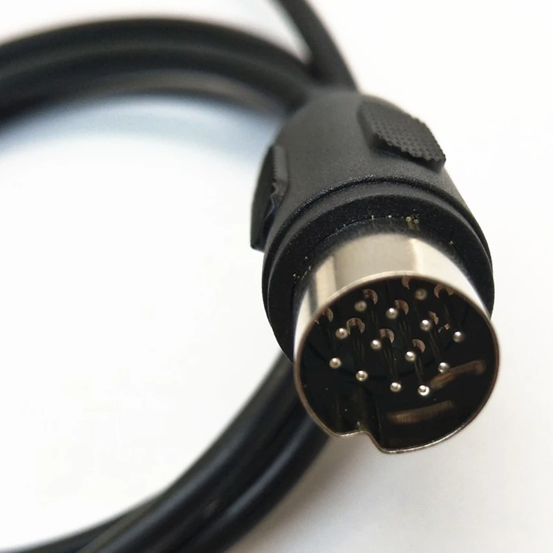 OEM custom black 13 PIN male MINI DIN big din connector midi extension cable