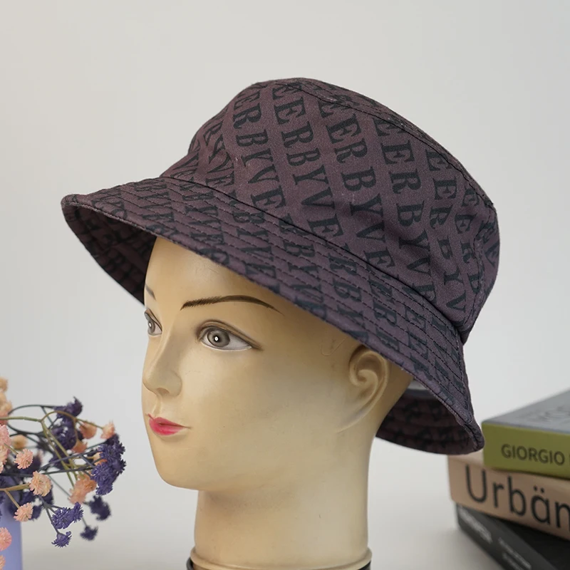 Wholesale Designer Cotton Bulk Luxury Sun Shade Fisherman Cap gorro pescador, Custom Your Logo Printed Bucket Hat