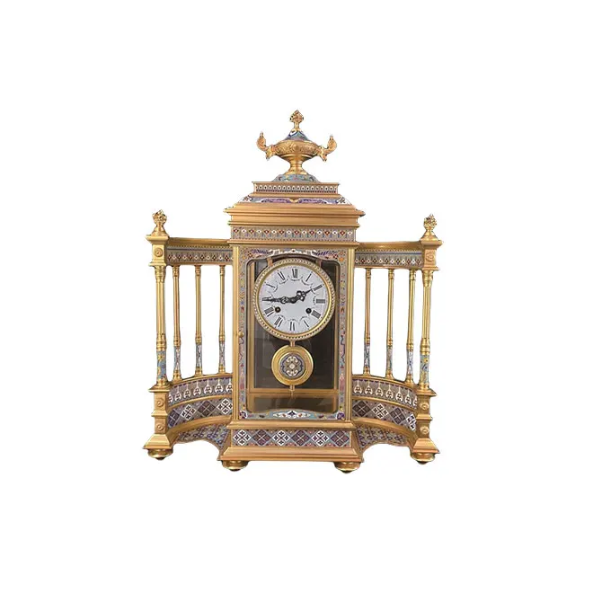 Hot-selling high-end luxury antique copper floor handmade customized silent grandfather clock