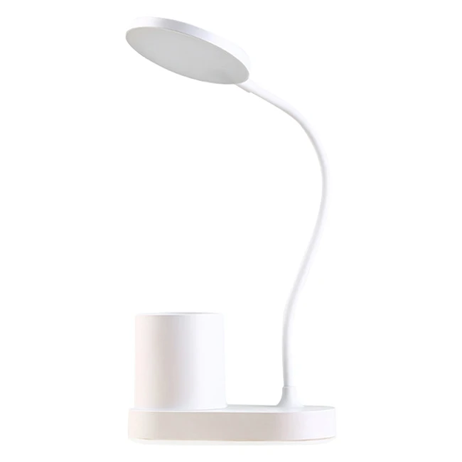 led desk lamp Eye protection touch button 3 color  3 llightness regulate LED Table Light with Pen Holder