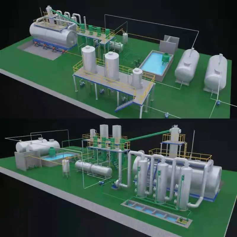 Полностью непрерывная пиролизная установка шина для топливного масла и черного углерода пиролиза