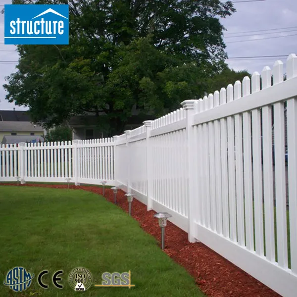 Uv proof Popular Style White Decorative Fence for Flower Beds