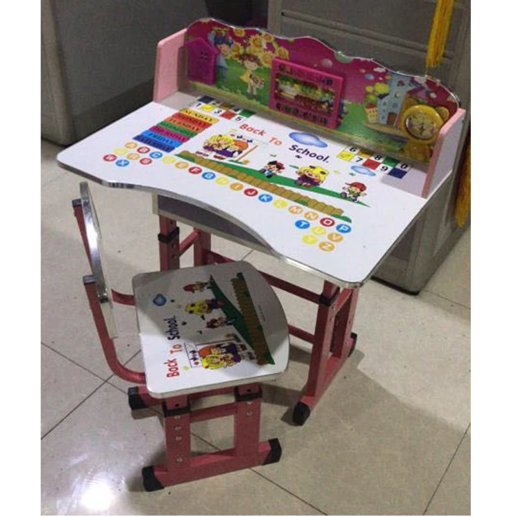 China Factory Wholesale cartoon design children  writing table and chair