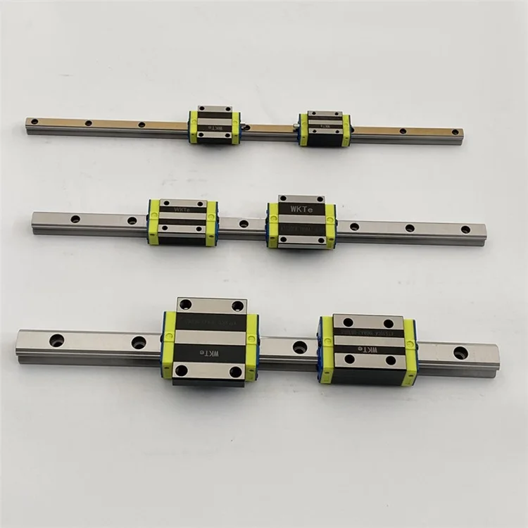 
15-45MM Linear Guides and Bearings Miniature Linear Slide with Block Linear Guideway Smooth Linear Guide Rail Automatic System 