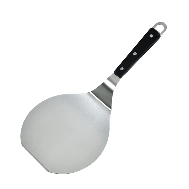 Best Selling  stainless steel with wood handle pizza spatula oven turning peel oversized cake turner