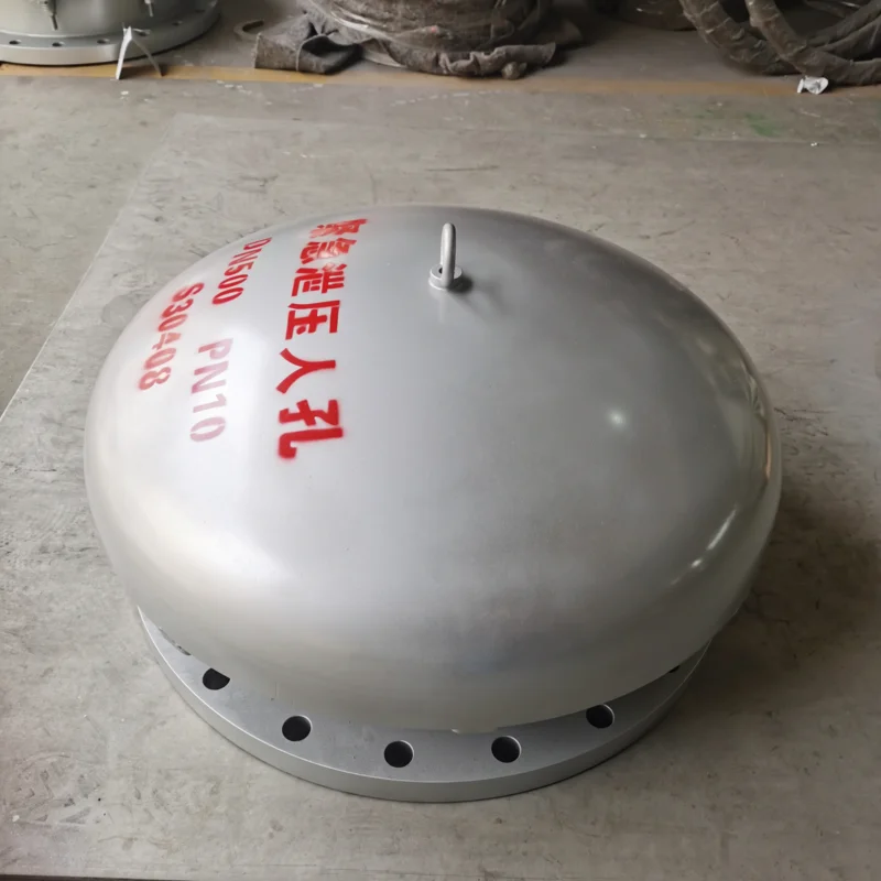 Sanitary stainless steel emergency pressure relief manhole fireproof and explosion-proof manhole