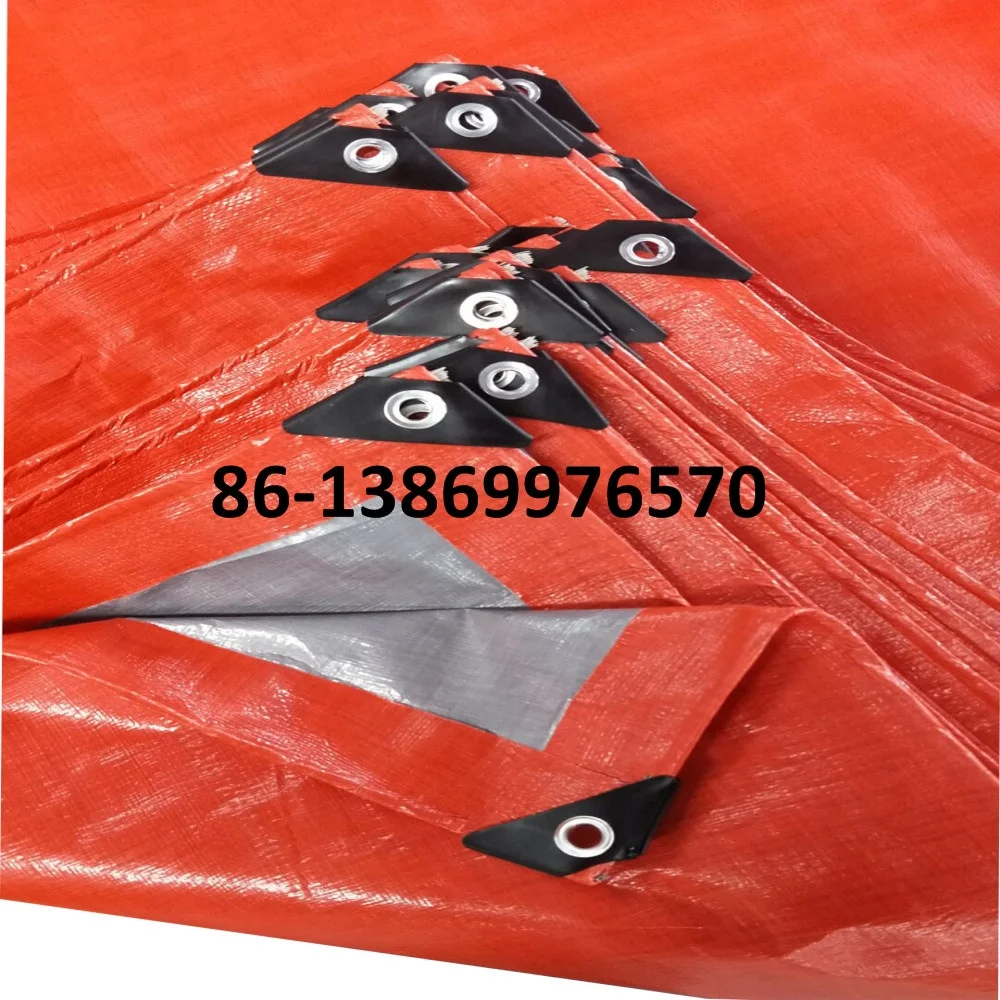 
silver orange Waterproof tarpaulin price tarpaulin plastic sheet with all specifications 