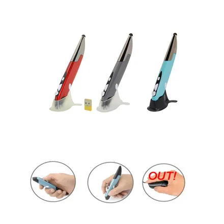 New Hot Sell Good Promotion Portable Touch Pen Computer Wireless Mouse Multifunction pen shaped wireless optical mouse