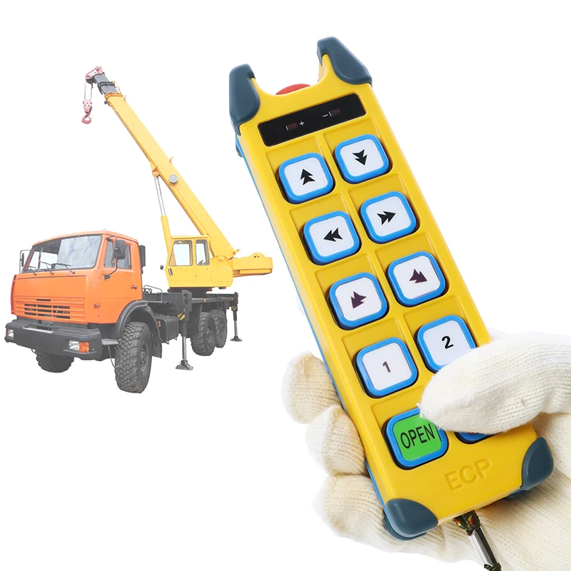Factory direct sale 8 keys double speed spider crane industrial radio remote control for lifting