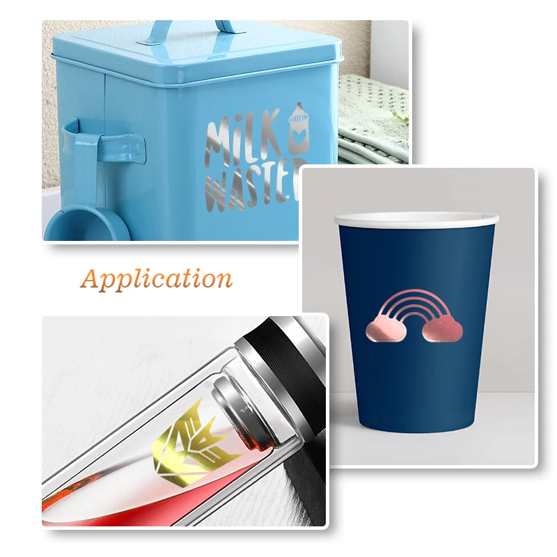 Qingyi Metallic Gold Color Self Adhesive PEt Cutting Self-Adhesive Sign Sticker Paper Oracal 651 Vinil Film Craft Vinyl Roll