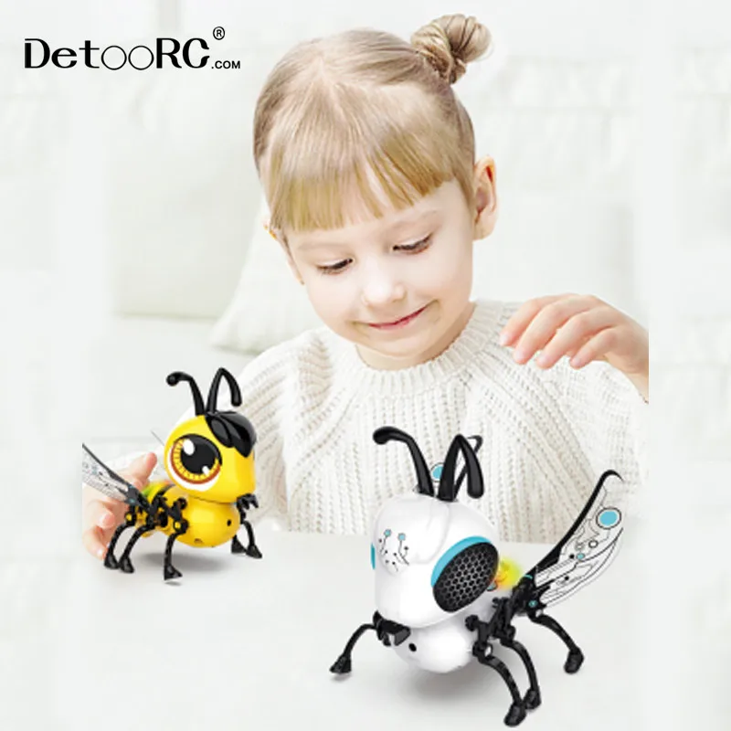 Detoo Stem Diy robot diy robot elves for kids singing dancing robot pet educational toy diy simple building blocks