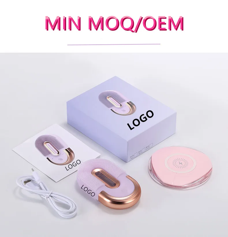 
Beauty Wash Cleaning Face Brush Messages Photon Led Sonic Silicone Cleansing Facial Brush Massager Led Lights 3 In 1 System 