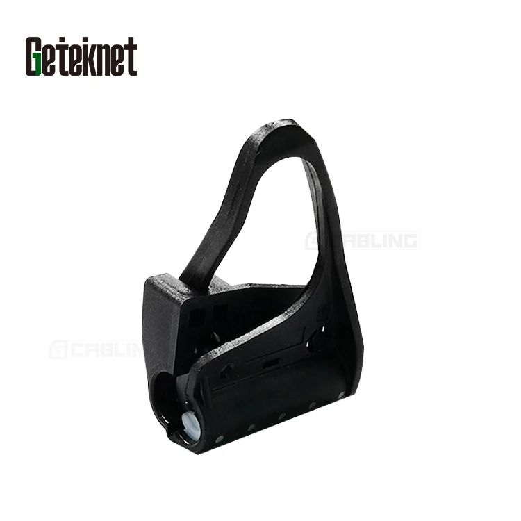 Geteknet OEM fiber optic cable Insulated Strain Outdoor plastic Suspension Clamp universal pole bracket