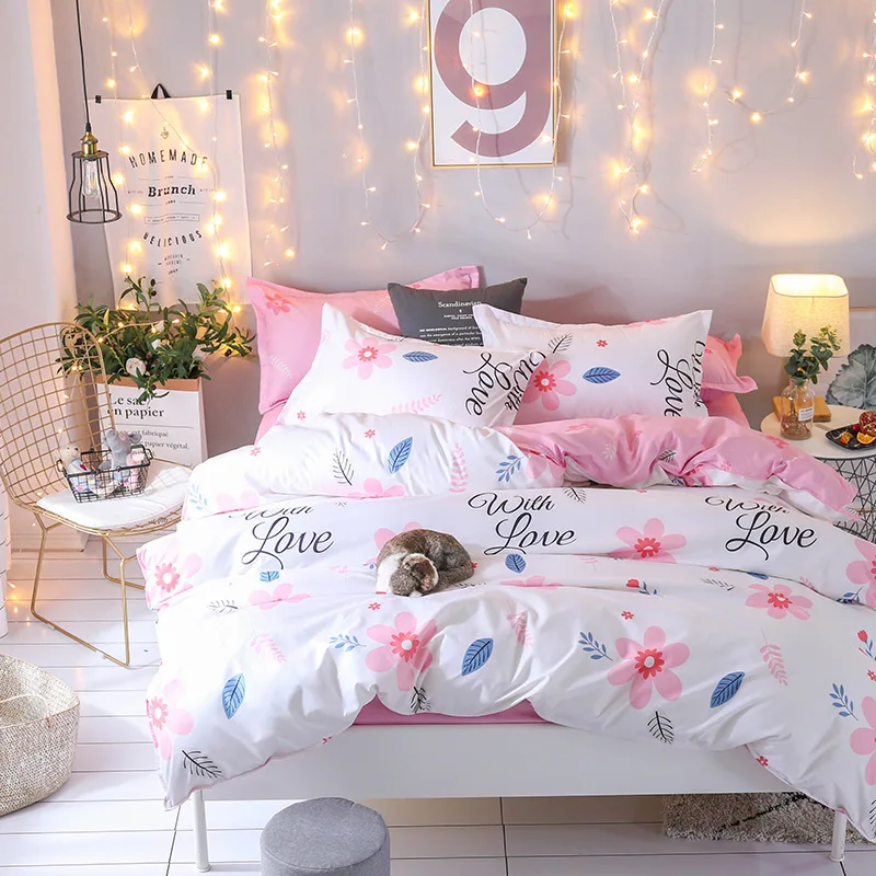 Custom Print Cheap luxury Home 100% Cotton Kids Bed Linen For Children